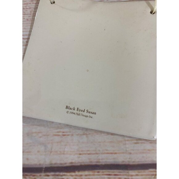 Celebration Of American Quilts Black Eyed Susan Hanging Tile 1994 - Picture 5 of 5